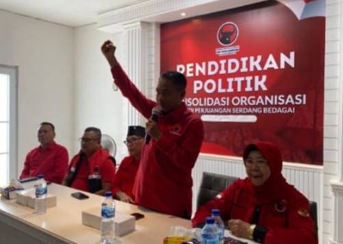  DPC PDI Perjuangan Sergai Gelar Pendidikan Politik dan Penjaringan Ketua