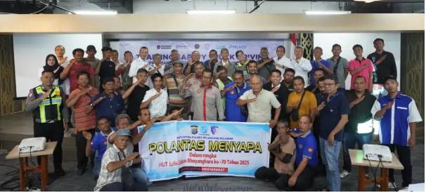  PT Pelindo Regional 1 Bersenergi, Gelar Sosialisasi Keselamatan Berkendara Bersama Kepolisian di Belawan