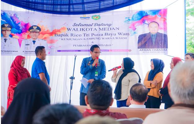  Rico Waas Apresiasi KADIN Medan Ciptakan Kampung Warna-Warni