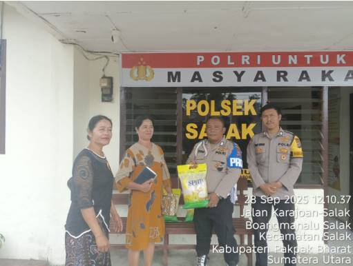  Minat Masyarakat Tinggi Terhadap Beras SPHP, Polsek Salak Eksis Gelar GPM