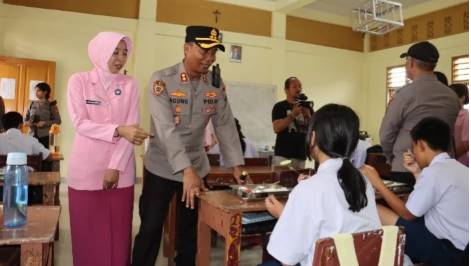  Polres Nias Resmikan Operasional Program Makan Bergizi Gratis
