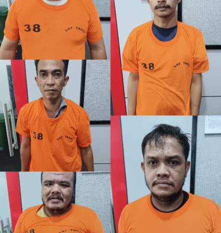  Polisi Sergap Lima Pengedar Sabu di Perumahan Ganda Asri Sibiru-biru