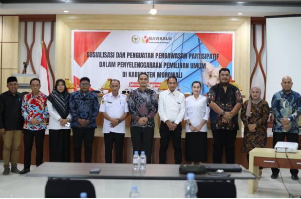  Pemdakab Morowali Hadiri Sosialisasi Kegiatan Penguatan Fungsi Kelembagaan oleh Bawaslu Kabupaten Morowali
