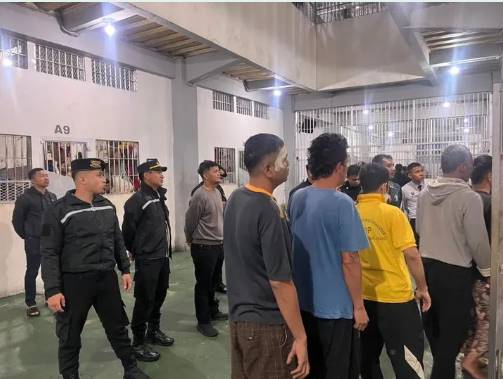  Karutan Kabanjahe Bersama Polres Tanah Karo Gelar Razia Gabungan, Cegah Barang Terlarang di Ruang Tahanan