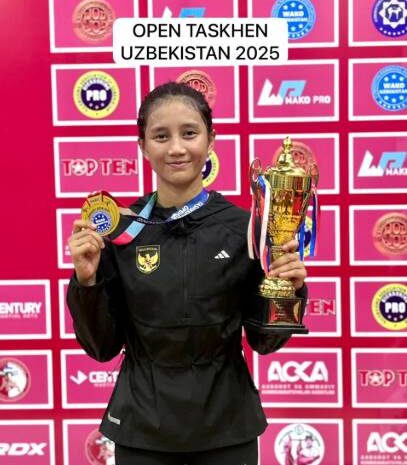  Polri Berbunga Hati, Polwan Sumut Sabet Emas di Piala Dunia Kickboxing Uzbekistan