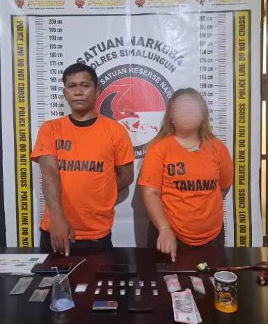  Sat Narkoba Polres Simalungun Bekuk Pasangan Kekasih Bandar Sabu, Sita 7,93 Gram Barang Bukti