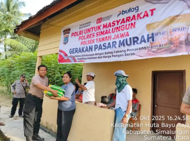  Polres Simalungun Salurkan 10 Ton Beras Murah untuk Masyarakat, Harga Cuma Rp 58 Ribu per 5 Kg