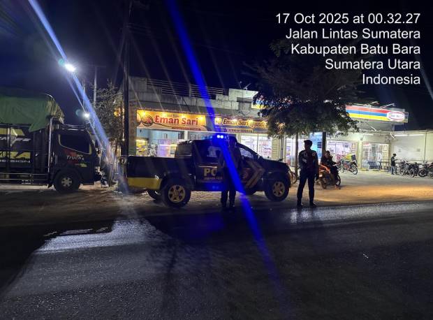  Giat Patroli Kota Presisi Blue Light Roda-4 Polres Batubara Wujudkan Kamtibmas Yang Aman