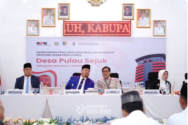  Desa Antikorupsi, Bupati Batubara Berharap Desa Pulau Sejuk Jadi Tolak Ukur Bagi Desa Lain
