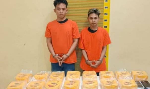  Polda Sumut Tangkap 2 Kurir Narkoba, 15 Kg Sabu disita