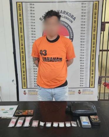  Sat Narkoba Polres Simalungun Bekuk Bandar Sabu 31,58 Gram di Lokalisasi Bukit Maraja