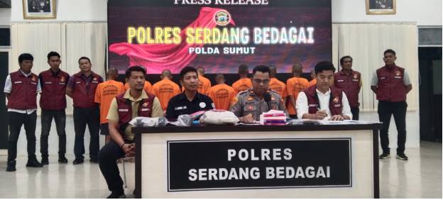  Polres Sergai Ringkus 7 Pelaku Pencurian Dengan Pemberatan, Kerugian Capai Puluhan Juta Rupiah