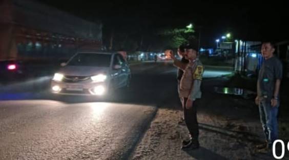 Pelihara Kamtibmas, Polsek Lima Puluh Gelar Patroli Malam di Seputaran Jalinsum Lima Puluh – Kisaran