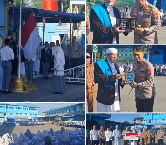  Bangun Karakter, Kapolrestabes Medan Pimpin Upacara di Yayasan Jabal Noor