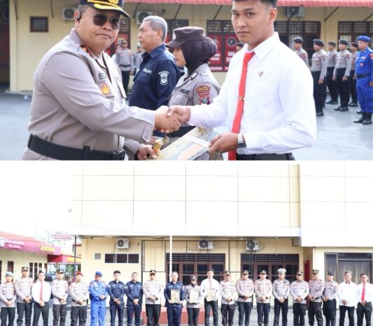  Apel Pemberian Penghargaan Personel Polres Sibolga Berprestasi Triwulan III Tahun 2025