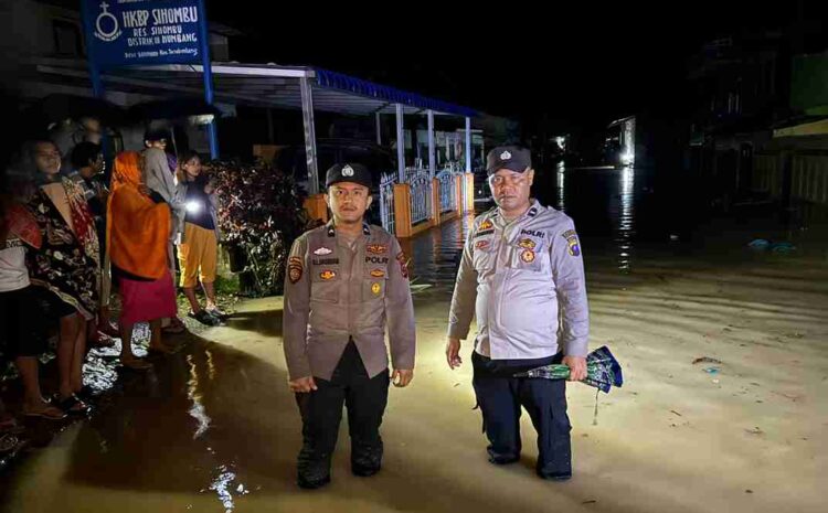  Derasnya Hujan Sebabkan Bencana di Humbahas, Polsek Parlilitan Polres Humbanhas Tetap Siaga