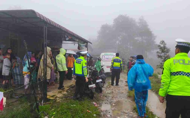  Pencarian Korban Longsor Panggugunan Dihentikan Sementara, Personel Polres Humbahas Tetap Siaga di Lokasi