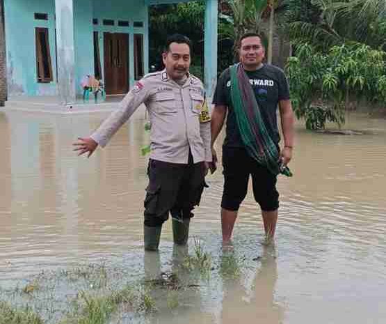  Polres Batubara Koordinasi Pendirian Tenda Bantuan Untuk Korban Banjir