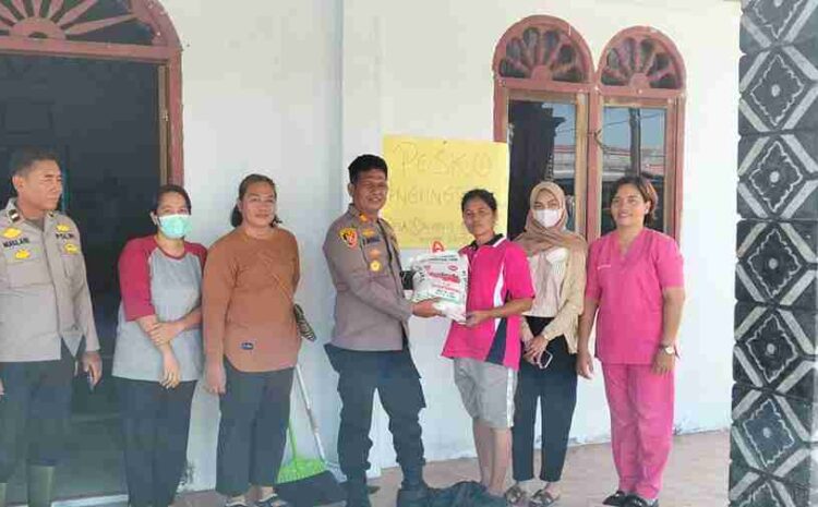  Wilayah Teluk Mengkudu Sudah Mulai Surut, Polsek Teluk Mengkudu Terus Perhatikan Perkembangan Situasi