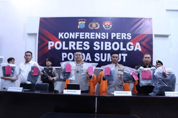  Lima Pelaku Pembunuhan di Masjid Agung Sibolga Berhasil Ditangkap