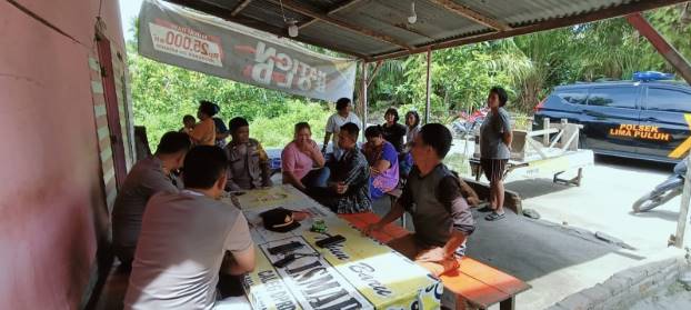  Warung Tuak Dsn V dan VI Desa Simpang Dolok Ditegur, Kapolsek Lima Puluh: Jangan Ganggu Kenyamanan Warga