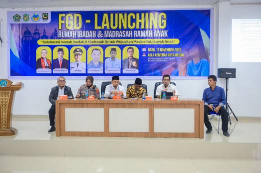  Pemko Medan Apresiasi FGD Sekaligus Launching Rumah Ibadah dan Madrasah Ramah Anak Yang Diinisiasi GPI