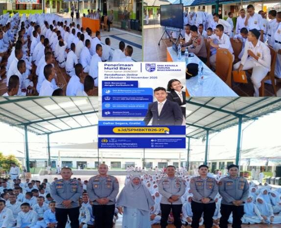  Polres Tapteng Gencarkan Sosialisasi SPMB SMA Kemala Taruna Bhayangkara