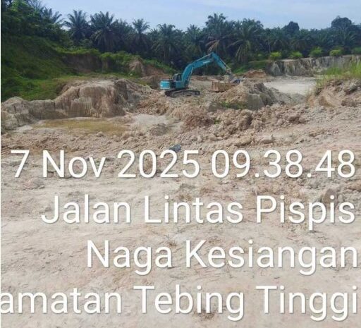  Polres Tebingtinggi Diminta Tangkap Pelaku Tambang Ilegal di Desa Naga Kesiangan