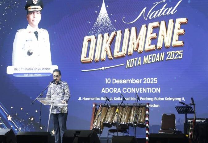  Perayaan Natal Oikumene Kota Medan 2025 Berlangsung Meriah, Rico Waas Pesankan Terus Tumbuhkan Toleransi dan Perkuat Persatuan