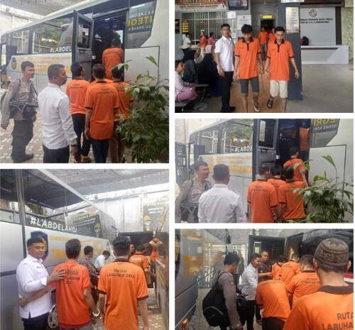  Atasi Kelebihan Kapasitas Hunian, Rutan Kelas I Labuhan Deli Mutasi 35 Warga Binaan