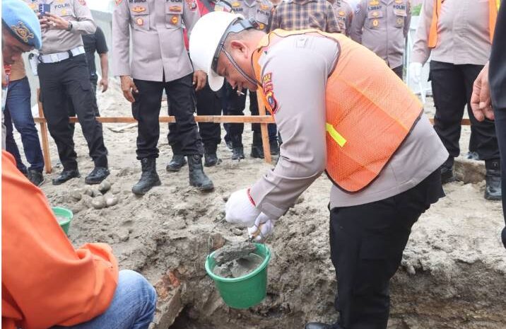  Peletakan Batu Pertama di MBG Polres Batubara, Kapolres Berharap Bangunan Segera Terwujud