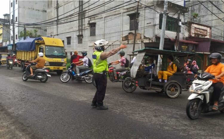  Satlantas Polres Serdang Bedagai Gelar Patroli Public Address, Tekan Pelanggaran dan Kecelakaan Lalu Lintas