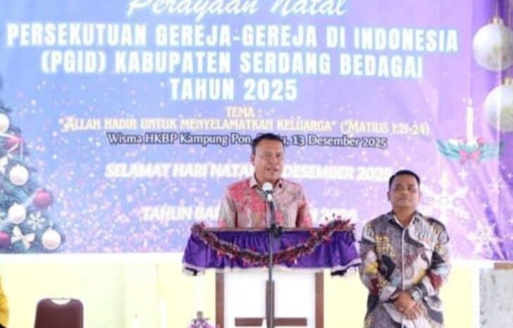  Ketua DPRD Sergai Hadiri Perayaan Natal PGID Tahun 2025