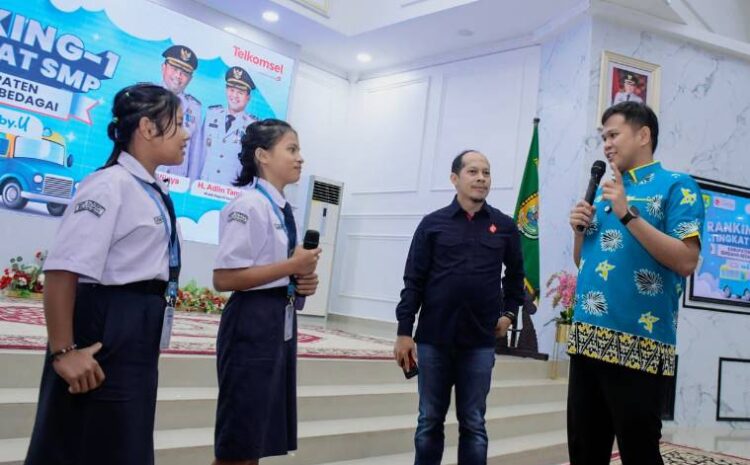  Pemkab Sergai dan PT Telkomsel Apresiasi Pelajar “Ranking 1”