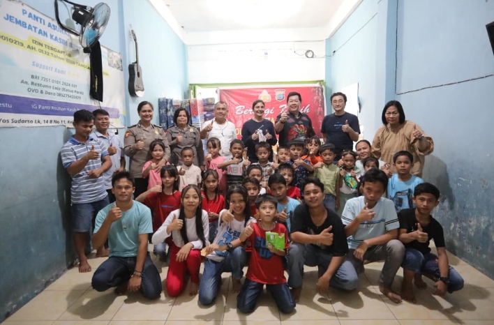  Menebar Kasih Natal, Polda Sumut Hadirkan Harapan Bagi Anak-Anak Panti Asuhan