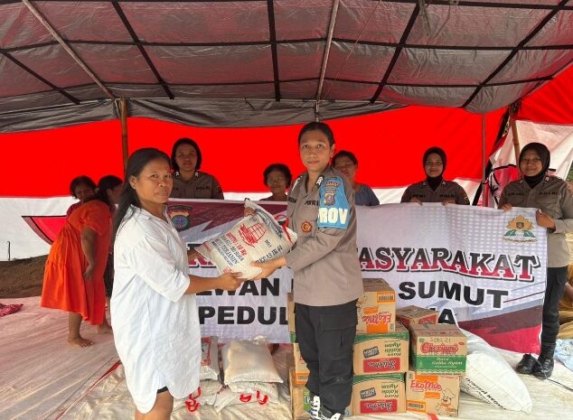  Polres Sibolga Salurkan Bantuan Untuk Korban Banjir dan Longsor, Wujud Nyata Kepedulian Polri