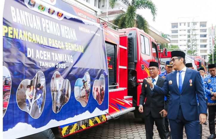 Kirim 5 Armada Ke Aceh Tamiang, Damkarmat Medan Pastikan Layanan Kebakaran Dalam Kota Tetap Aman