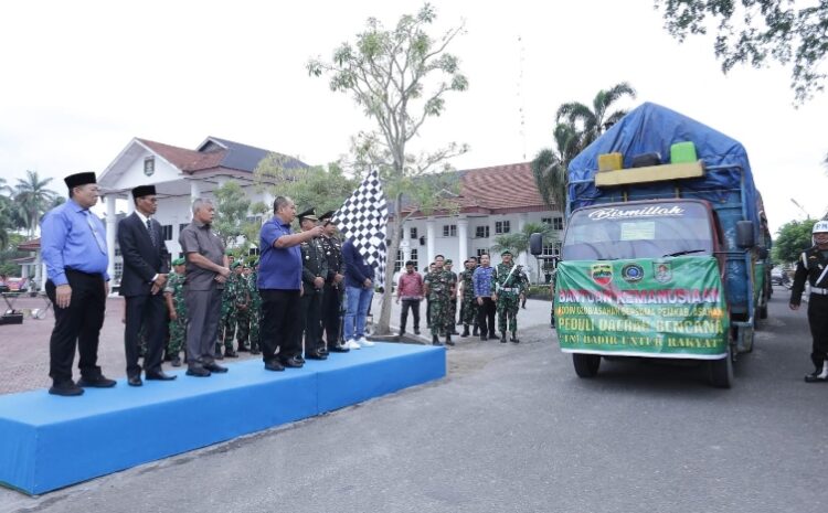  Bupati Asahan Lepas Bantuan Kemanusiaan Untuk Korban Bencana Alam