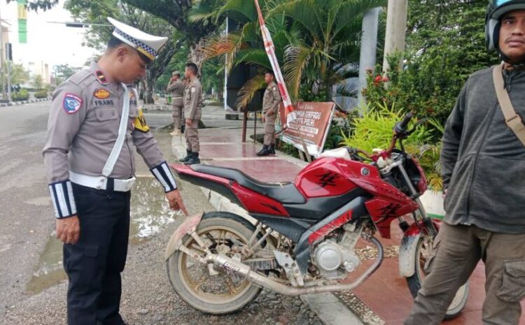  Polres Morowali Tindak Penggunaan Knalpot Brong Jelang Perayaan Nataru
