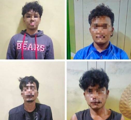  Empat Pelaku Curas Berhasil Diamankan Polsek Dolok Masihul Polres Sergai