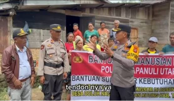  Polres Taput Pasang 4 Titik Sumur Bor  di Wilayah Terdampak Bencana Longsor dan Banjir