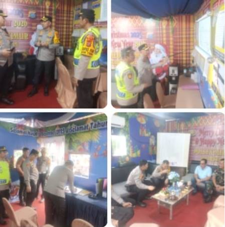  Kapolrestabes Medan Cek Pos PAM III Cemara, “Jangan Ada Penolakan Ibadah Natal”