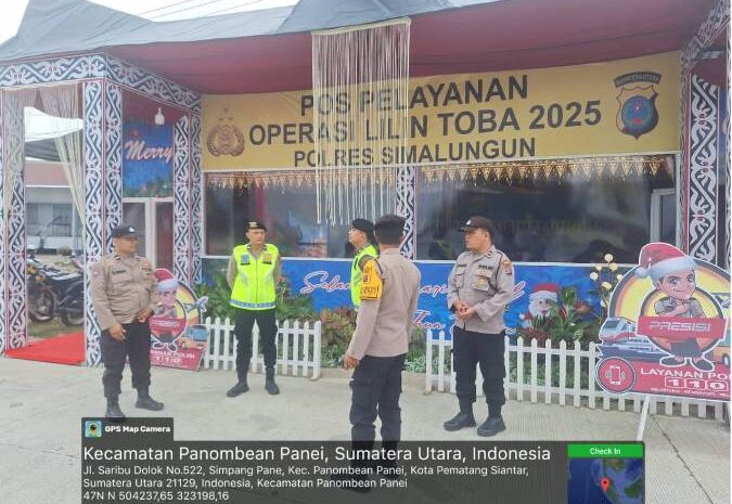  Kasat Samapta Polres Simalungun Cek Langsung 5 Pos Lilin Toba 2025