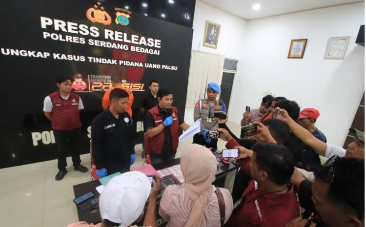  Sat Reskrim Polres Serdang Bedagai Ungkap Kasus Tindak Pidana Uang Palsu