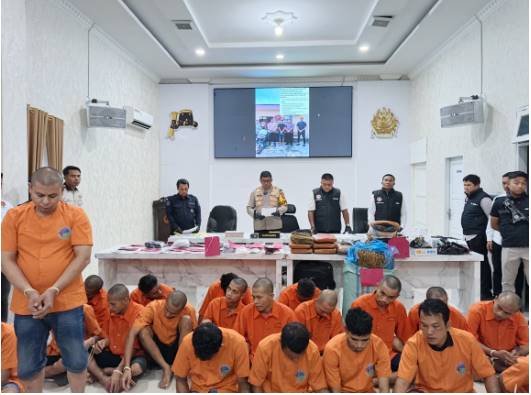  Dua Bulan Terakhir, Polres Madina Ungkap 18 Kasus Narkoba dan Amankan 20 Tersangka