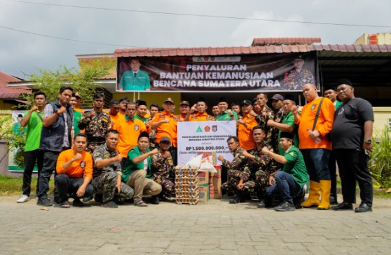  GP Ansor Salurkan Bantuan Rp1,5 Miliar Untuk Korban Bencana di Sumut