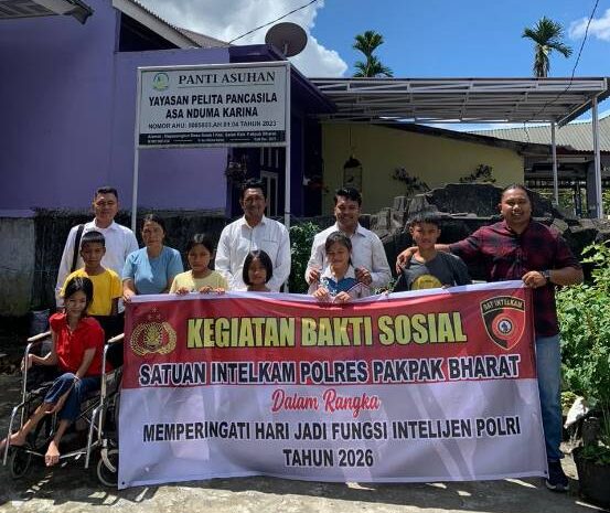  Sat Intelkam Polres Pakpak Bharat Berikan Bansos Ke Panti Asuhan