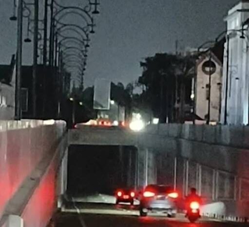  Lampu Underpass Jalan HM Yamin Medan Mati Total, Ancaman Nyata Keselamatan Pengendara