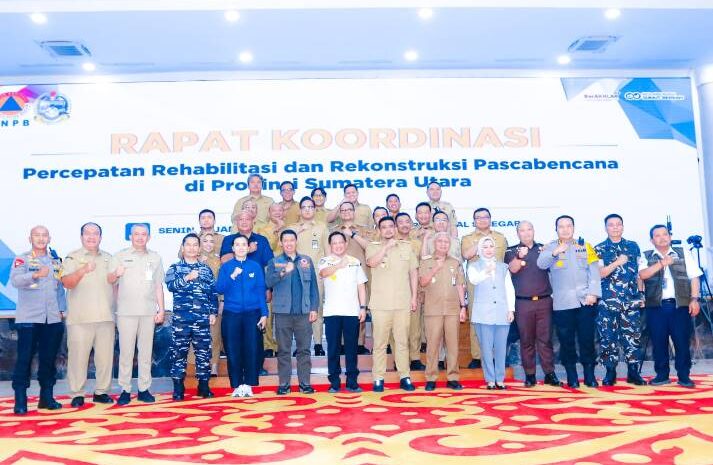  Wali Kota Medan Ikuti Rakor Percepatan Rehabilitasi dan Rekonstruksi Pasca Bencana, Kota Medan Telah Dinyatakan Kembali Normal