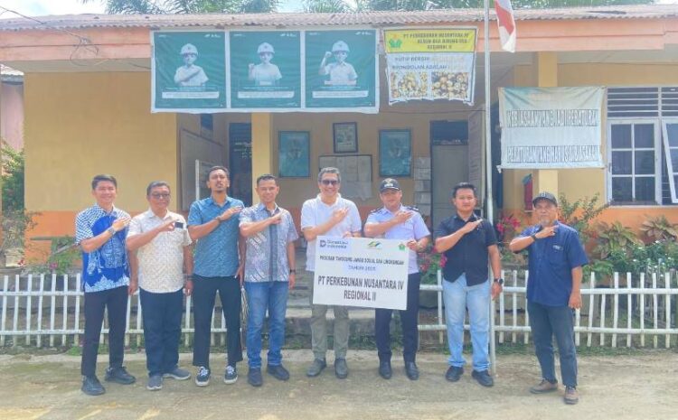  Melalui Program TJSL, PTPN IV Regional II Dukung Pembangunan Infrastruktur Masyarakat Simalungun